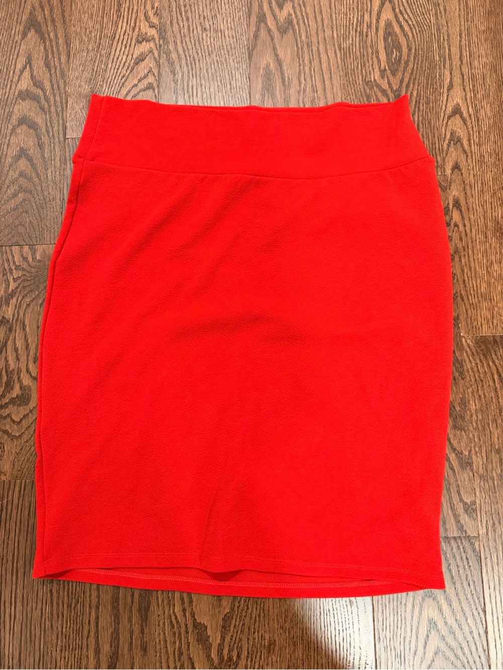 LuLaRoe Vibrant Red Ponte Pencil Skirt